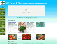 Tablet Screenshot of ezfarmsandfish.com